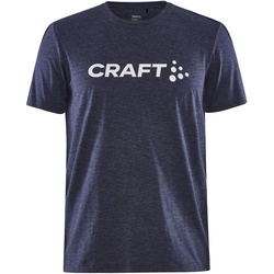 CRAFT Community Logo T-Shirt Herren 390200 - navy melange S