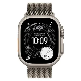 Apple Watch Ultra 3 GPS + Cellular 49 mm Titangehäuse Natur Milanese Loop Natur S