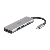 D-Link DUB-M530 5-In-1 USB-C Hub mit HDMI/Kartenleser