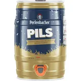 Perlenbacher Pils 5 Liter Bierfass mit Zapfhahn, Pfandfrei