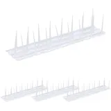 Relaxdays Vogelabwehr Spikes 4er Set hbt: 9 x 40 x 9,5 cm