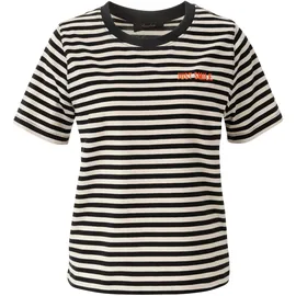 Aniston CASUAL T-Shirt Schwarz/Orange/Gelb 40