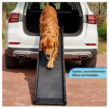 MuCoLa Hunderampe klappbar max 90KG Teleskop Einstiegshilfe Hundetreppe Tiertreppe