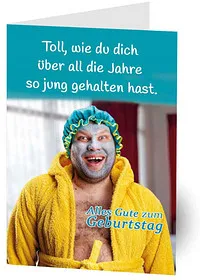 LUMA Geburtstagskarte Humor "jung gehalten" DIN B6