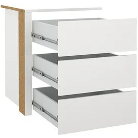 VCM Catania Schubladeneinsatz 3 Schubladen 57 cm bis 120 cm