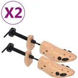 vidaXL Schuhspanner 2 Paar Größe 36-40 Braun