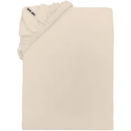 Camp David Spannbettlaken Baumwolle-Jersey 180 x 200 cm beige
