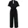 Blutsgeschwister Damen Charming Steps Jumpsuit (Größe L, schwarz)