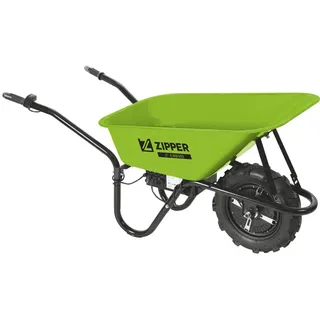 Motorschubkarre ZIPPER, grün, B:60cm H:68cm L:150cm, Motorschubkarren, ideal für den Transport von Schüttgütern rund um Haus, Hof und Garten