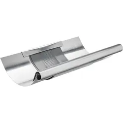 Zink-Rinnen-Dilatation 333x0,7x260mm, halbrund, mit Blende