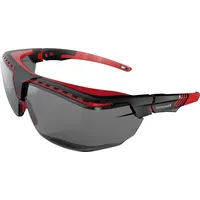Honeywell Schutzbrille Avatar OTG Bügel schwarz/rot,Scheibe grau PC