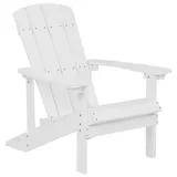 Beliani Gartenstuhl Weiss 88x75x88
