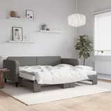 vidaXL Tagesbett 90 x 200 cm Dunkelgrau