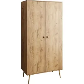 lookway Kleiderschrank HARMONY 100 x 202 x 52 cm Braun