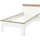 Home Affaire Einzelbett HOME AFFAIRE "WESTMINSTER Bett im Landhausstil, Doppelbett, Bettgestell", weiß (pinie weiß dekor, pinie weiß dekor, eiche wotan dekor), B:107cm H:94cm L:210cm, Betten, in verschiedenen Farben verfügbar, Liegefläche 90/140/180x200 cm