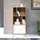 trendteam Bücherregal 63 x 136 x 40 cm Weiß/Eiche