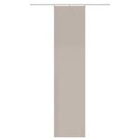 HOMEbasics 84860 Oxford Schiebegardine, blickdichte Leinenstruktur, 245x60 cm, Uni/einfarbig > Farbe (Natur)