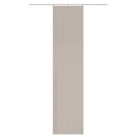 HOMEbasics 84860 Oxford Schiebegardine, blickdichte Leinenstruktur, 245x60 cm, Uni/einfarbig > Farbe (Natur)