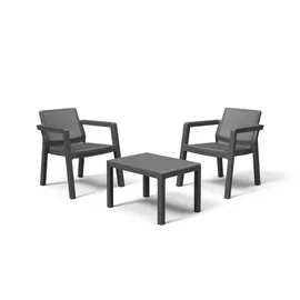 KETER Balkongarnitur Emily Graphitgrau