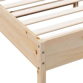 vidaXL Massivholzbett 120 x 200 cm Braun
