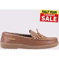 Hush Puppies Ace ohne Bügel Memory Foam Herren Bequem Hausschuhe Hellbraun