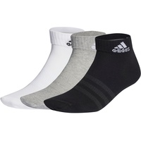 adidas Performance Thin and Light 3 Pairs Knöchelsocken, Medium Grey Heather/White/Black, XXL