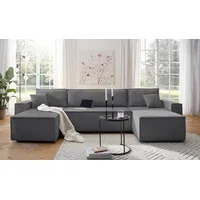 OTTO home Wohnlandschaft OTTO HOME "CASSI L-Form, 311cm - OTTO. Verlässliche Qualität.", anthrazit, B:311cm H:79cm T:145cm, Sofas, Wohnlandschaft, Schlaffunktion (133/200), Bettkasten, Cord, Unser Tiefpreis