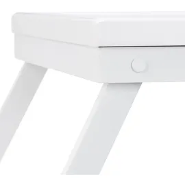 Relaxdays Betttablett weiß 64,0 x 31,0 cm