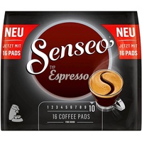 16 Senseo Kaffee Pads Typ Espresso intensiv und kräftig find grind Stärke 10