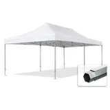 TOOLPORT Faltpavillon 4 x 8 m inkl. Seitenteile Weiß