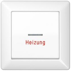 Jung Wippe mit " Heizung" , volle Platte (alpinweiß)