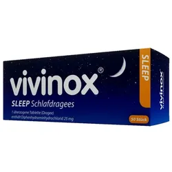Vivinox SLEEP Schlafdragees bei Schlafstörungen & Einschlafproblemen 50 St
