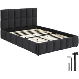 Tectake Shirley 120 x 200 cm Schwarz