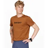 Saysky Herren Logo Pace T-Shirt orange