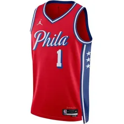 NIKE Herren Fantrikot PHI MNK DF SWGMN JSY STM 22, UNIVERSITY RED/HARDEN JAMES, S