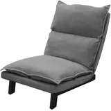 ML-Design Bodenstuhl Relaxsessel Bodensessel verstellbare Rückenlehne Loungesessel Grau