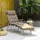 Outsunny Sonnenliege 137 x 63,5 x 100,5 cm Braun/Silber