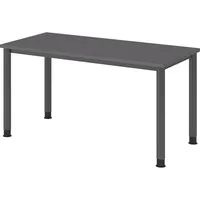 Bümö Schreibtisch Graphit, Graphit, Nachbildung, Rechteckig, 140x74x67.2 cm, FSC