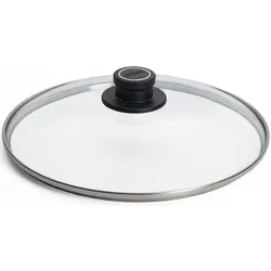 Pfannendeckel WOLL MADE IN GERMANY, grau (transparent, anthrazit), Ø:28cm, Glas, Deckel