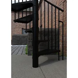 Minka Außenspindeltreppe Rondo 38 - 305,5 cm Zink