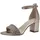 Marco Tozzi Damen Sandalen mit Absatz Elegant Blockabsatz, Gold (Platinum comb), 38 EU