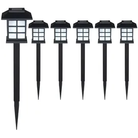 monzana Monzana® LED Solarlampe Außen 6er Set Wetterfest IP44 Erdspieß Solar Garten Leuchte Außenleuchte Balkon Deko