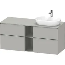 Duravit D-Neo Konsolenwaschtischunterbau wandhängend Betongrau Matt 1400x550x664 mm à DE4970R7007000 DE4970R70070000,