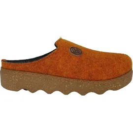 ROHDE Pantolette aus Leder mit Leopardenmuster und Strass D.Soave 5417, Größe:40 EU, Farbe:Beige - 40