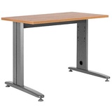 rocada METAL Schreibtisch eiche rechteckig, T-Fuß-Gestell grau 120,0 cm