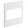 airRoxy 2Stk. Flachrohr Wandflansch 110x55mm Lüftungskanal airRoxy 02-408