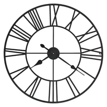 vidaXL Vintage Wanduhr 80,0 cm Quarz schwarz