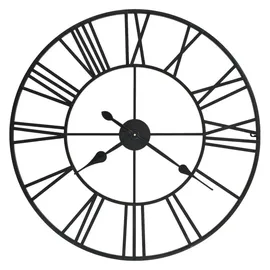 vidaXL Vintage Wanduhr 80,0 cm Quarz schwarz