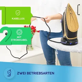 MPM Dampfbügeleisen MZE-26 schwarz/gold