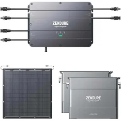 Zendure Smart PV 0% MwSt §12 III UstG Hub 2000 Balkonkraftwerk bis 2.400 Watt, 3...